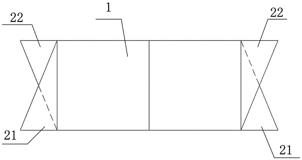 Mutual transmission force type interlocking block and preparation method thereof