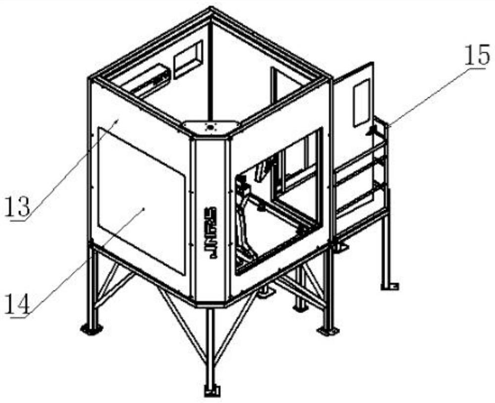 Heavy casting remote control polishing system and polishing method thereof