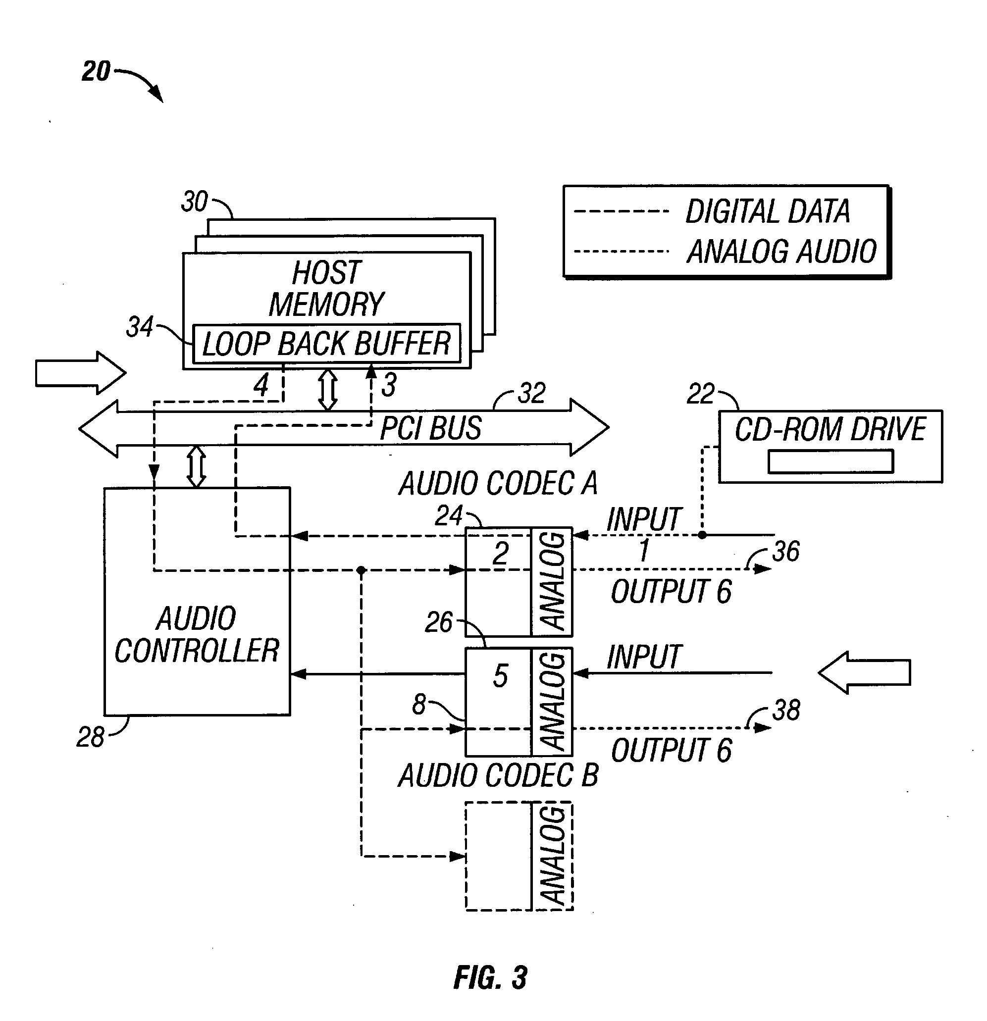 Method and apparatus for playing analog audio to multiple codec outputs