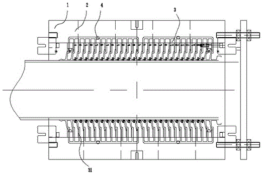 Rubber injection mold of insulator