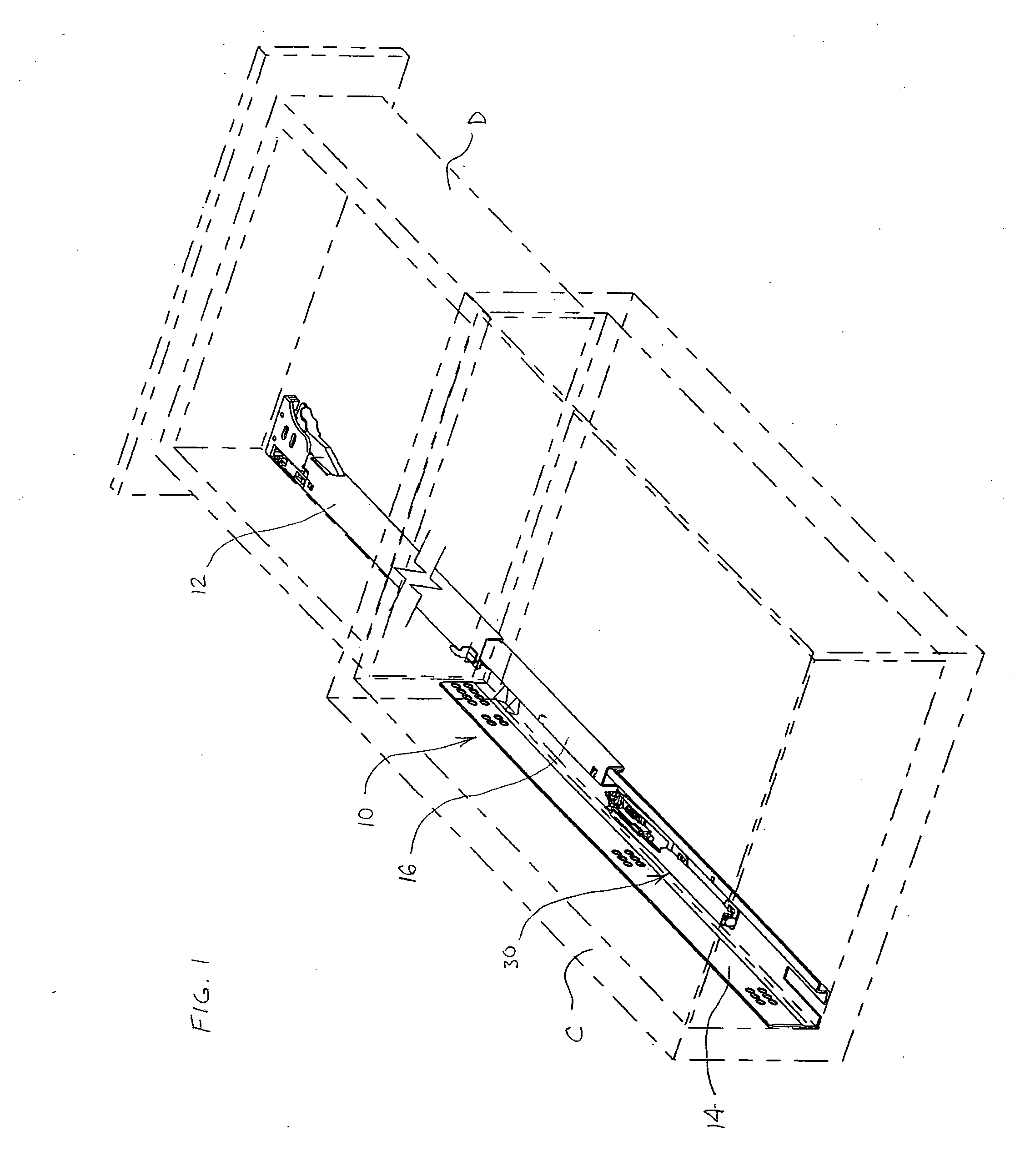 Closing device for drawers