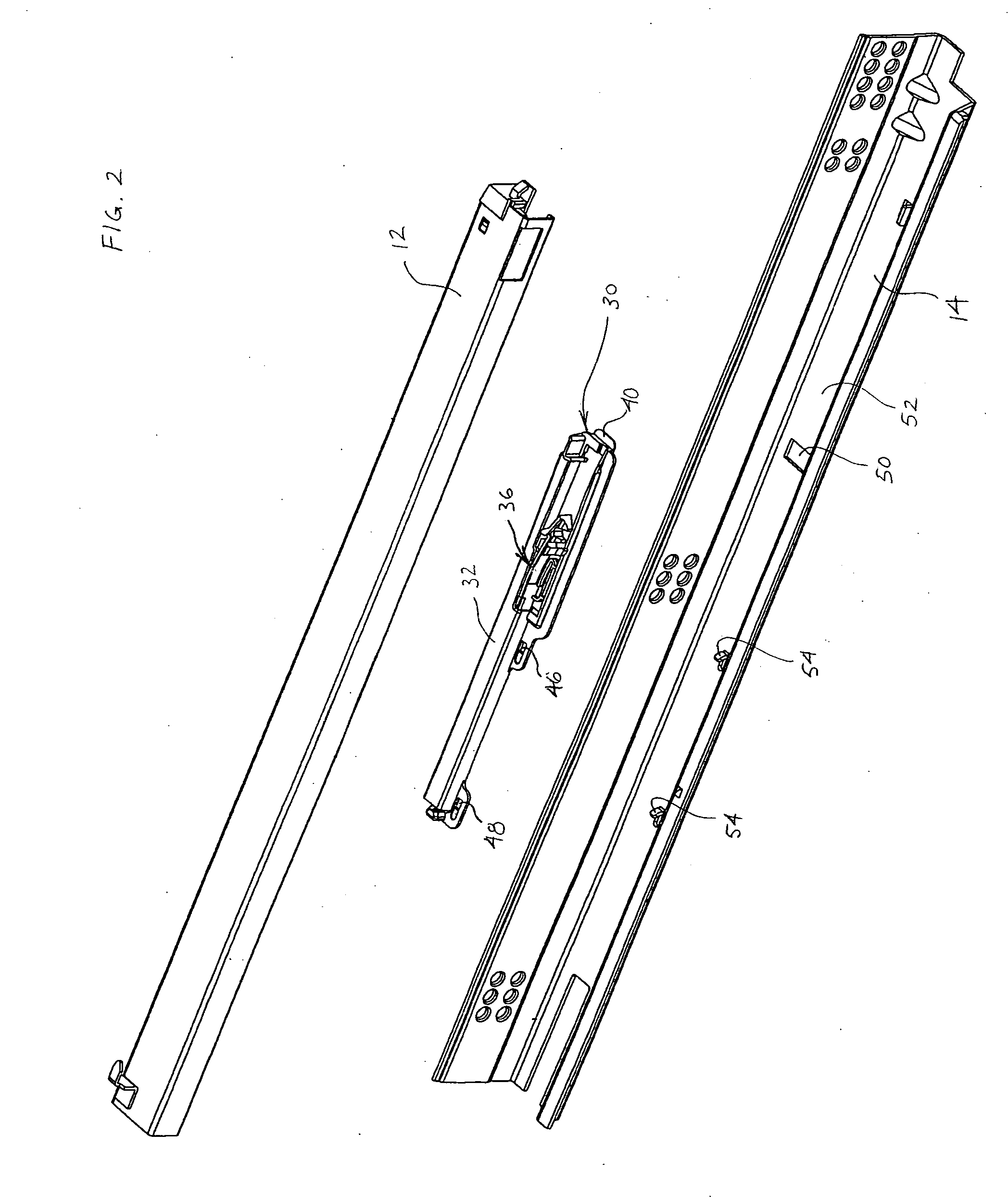 Closing device for drawers