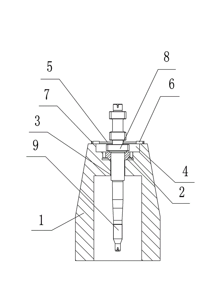 Gear shaft pressing clamp