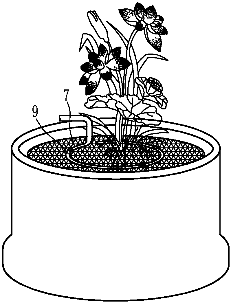 Saline and alkaline land greening cultivating device