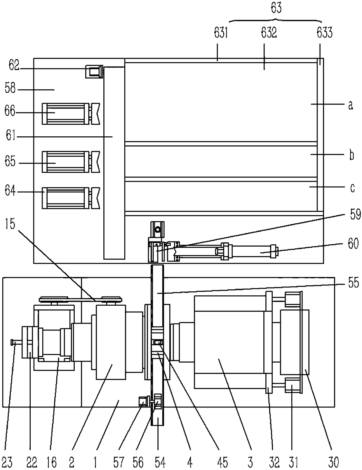 An automatic testing device for bearing axial clearance