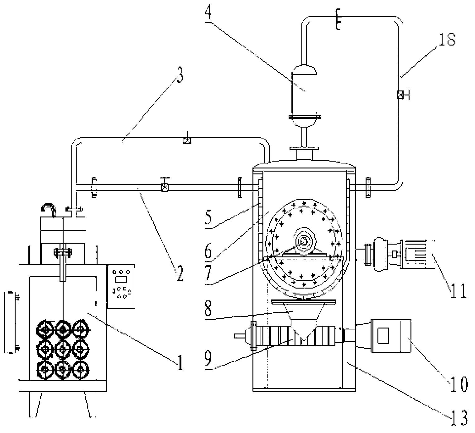 Continuous mixed sterilizing equipment