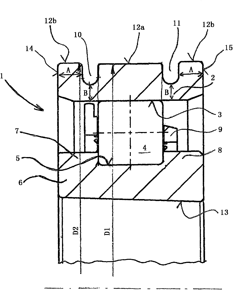 Rolling bearing having optimized outer race