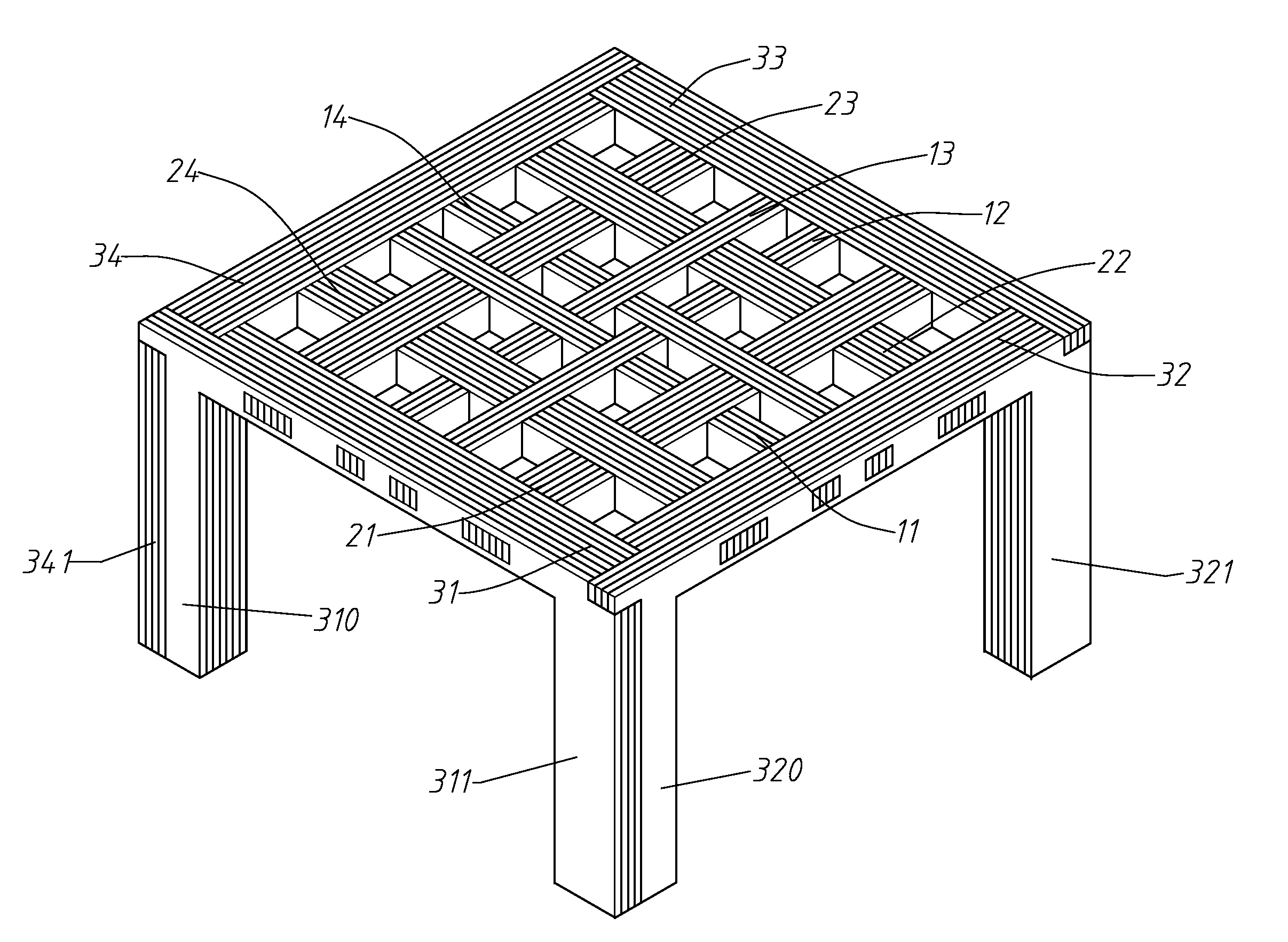 Platform-Type Shelf and Assembling Method thereof