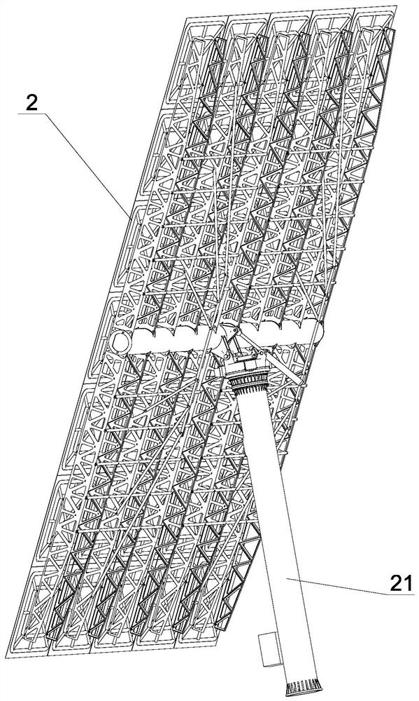 Heliostat driving device