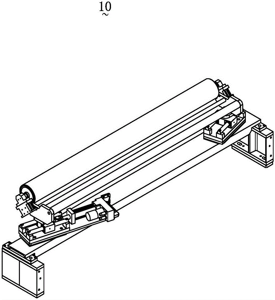 Deviation-correcting unit and reverse osmosis membrane production device