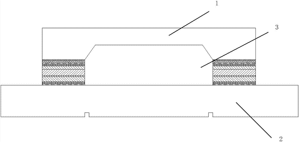 Low-temperature wafer-level packaging method for lateral interconnection for RF mems device applications