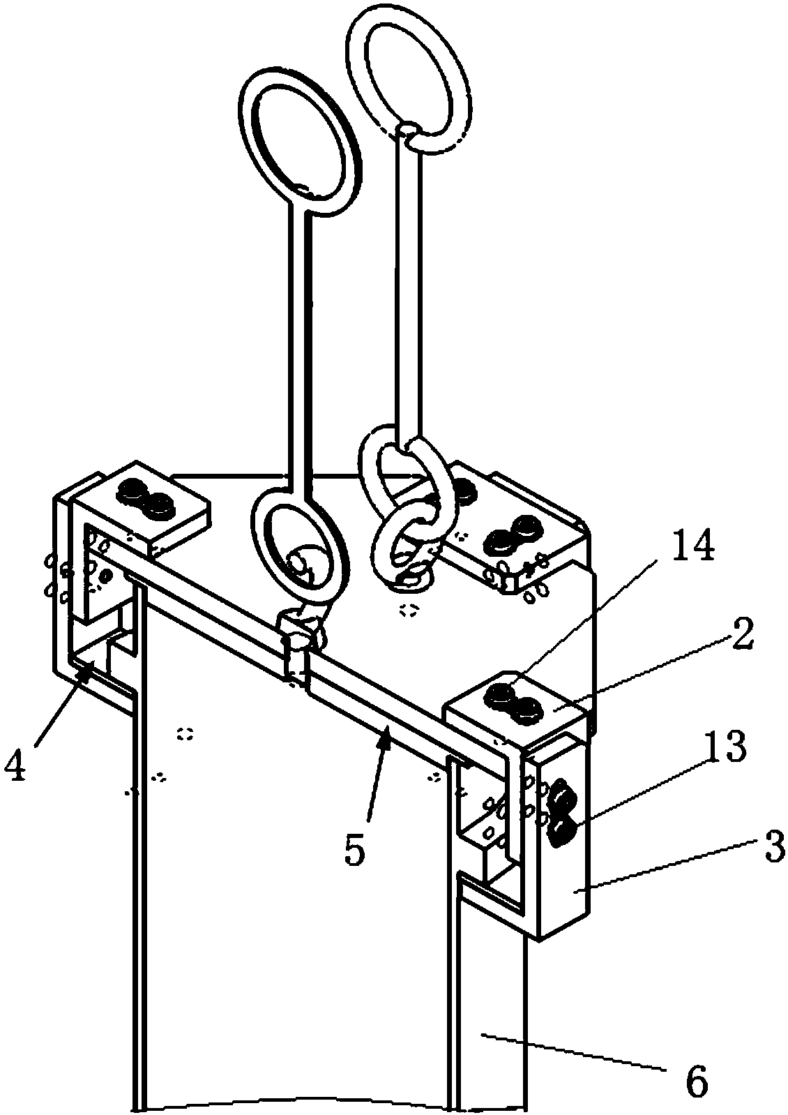 Special fixture and method for mounting core pipe of OVD sintering quartz furnace