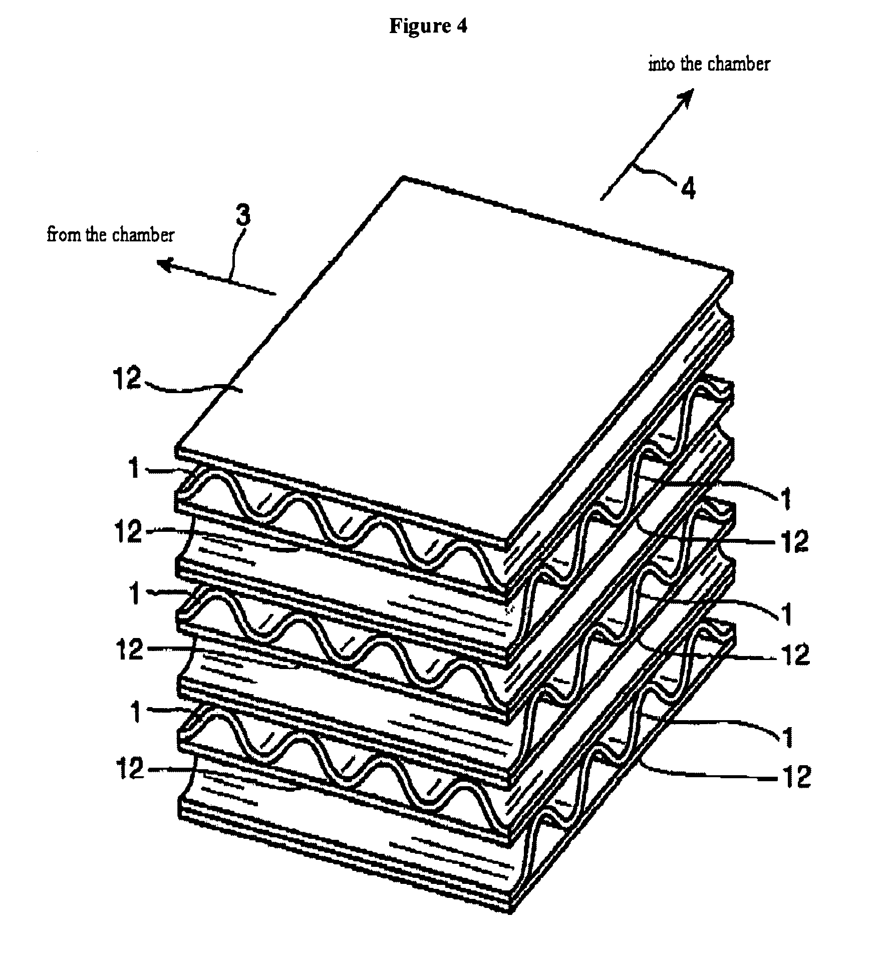 Membrane, method of making same and heat exchanger furnished with said membrane