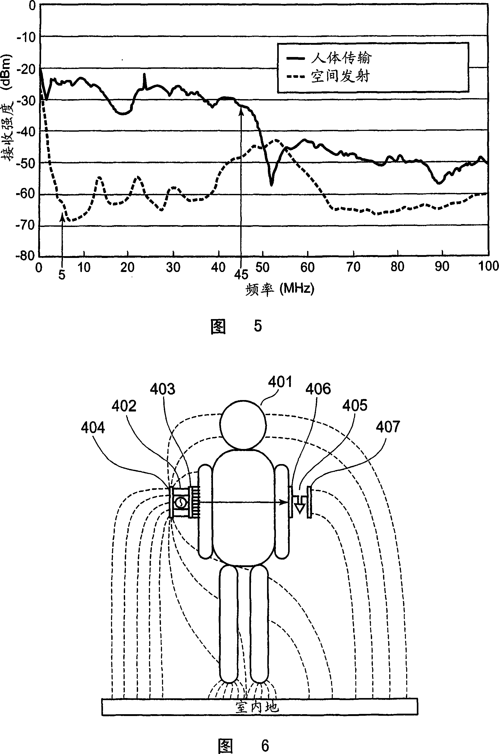 Information transmission through-human-body system and transmitter/receiver