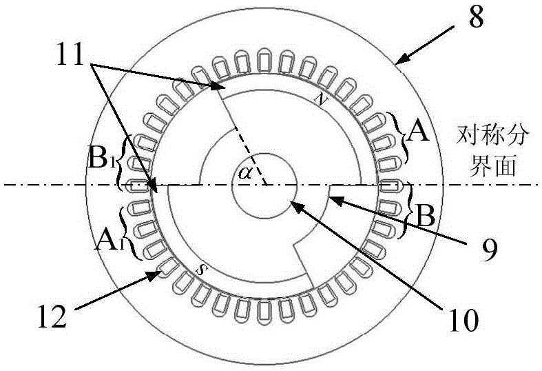 An operating mechanism and control method for a permanent magnet salient pole motor of a high voltage circuit breaker