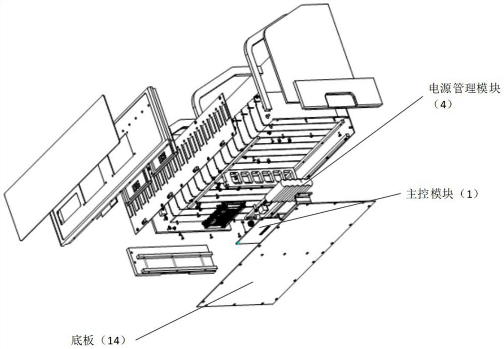 Intelligent desktop frame based on RFID near-field antenna