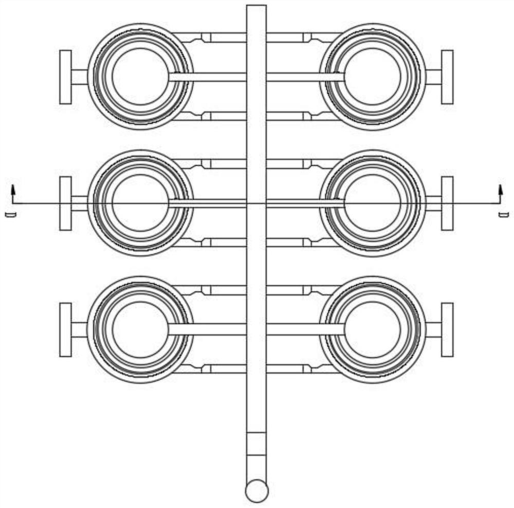 V-method casting system for solving pore problem by using overflow riser