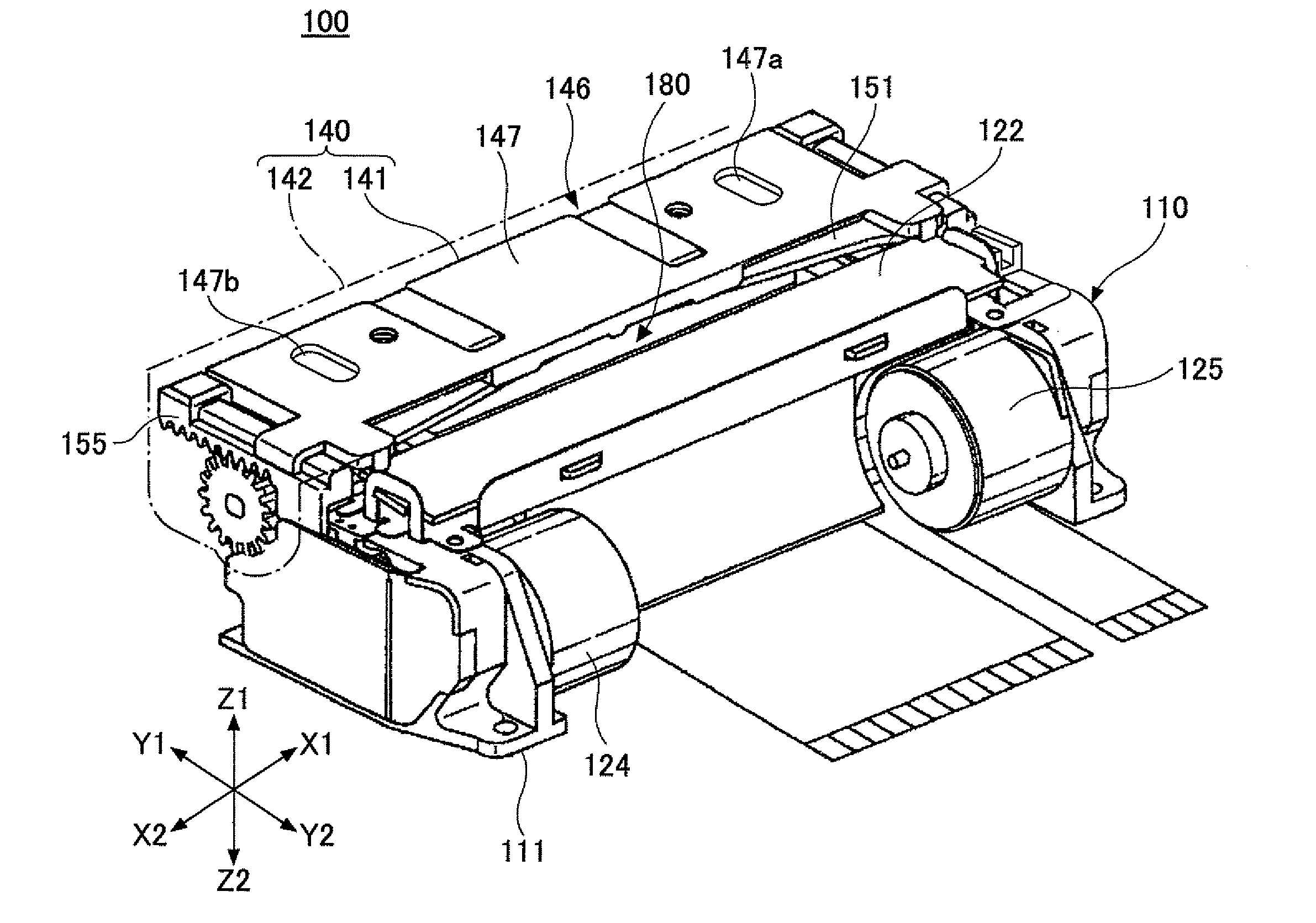 Printer module including movable blade module and fixed blade module