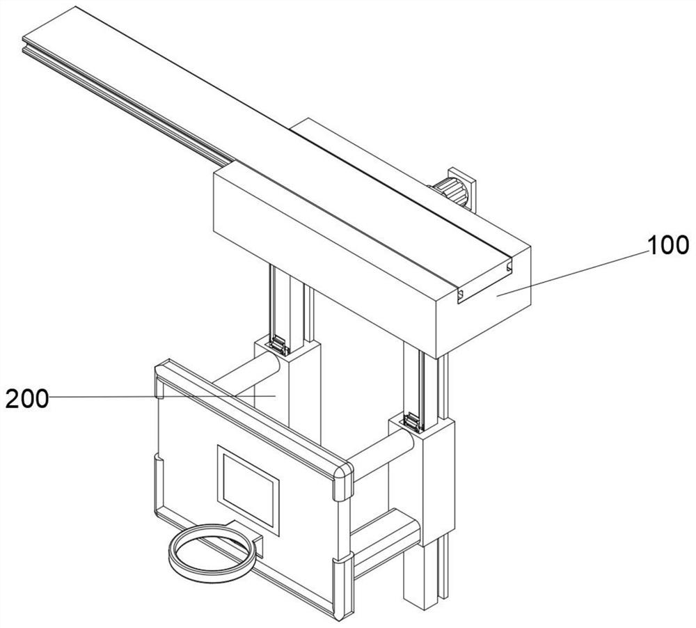 Height-adjustable indoor basketball stand installation equipment based on sliding rail