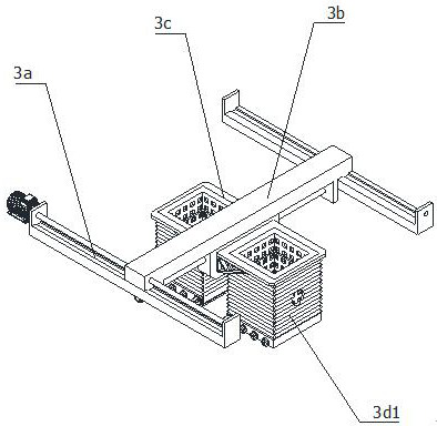 Automatic packaging bag stacking device with dust collection function