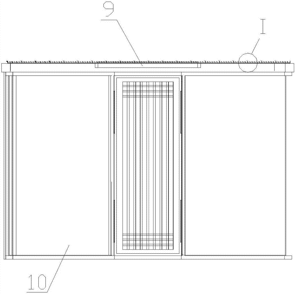 Active heat dissipation structure for sun room