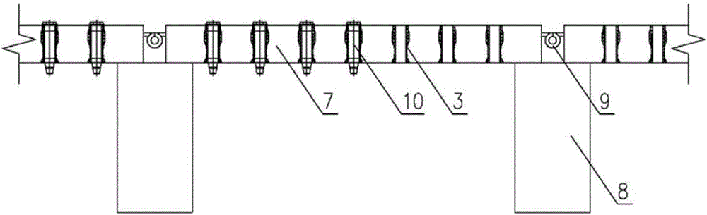 Anti-floating filter plate of upward flow suspension filter material filter pool and preparation and installation method thereof