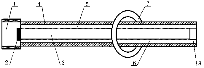 Ferrite magnetostrictive displacement sensor