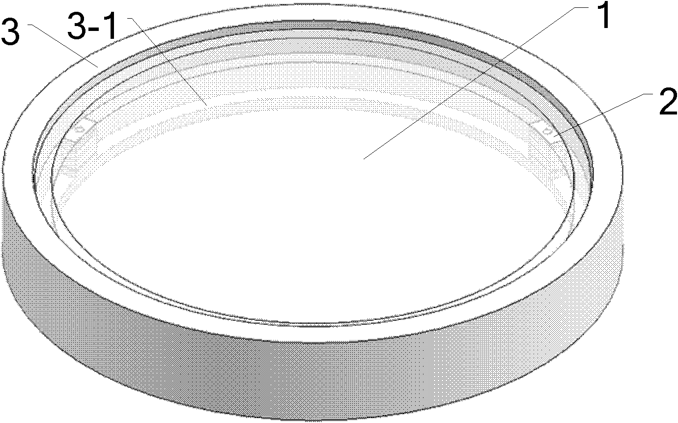 Supporting device for lens in lithography projection objective lens