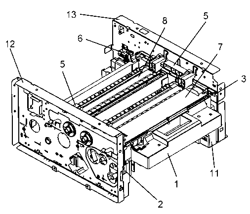 Multi-toner cartridge and multi-transfer printing print system for office equipment