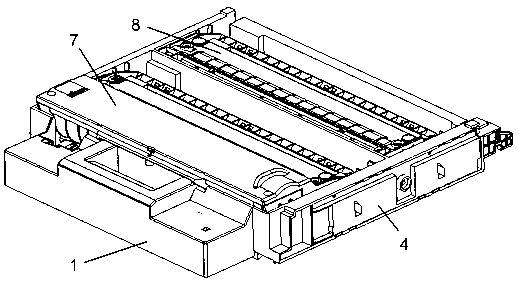 Multi-toner cartridge and multi-transfer printing print system for office equipment