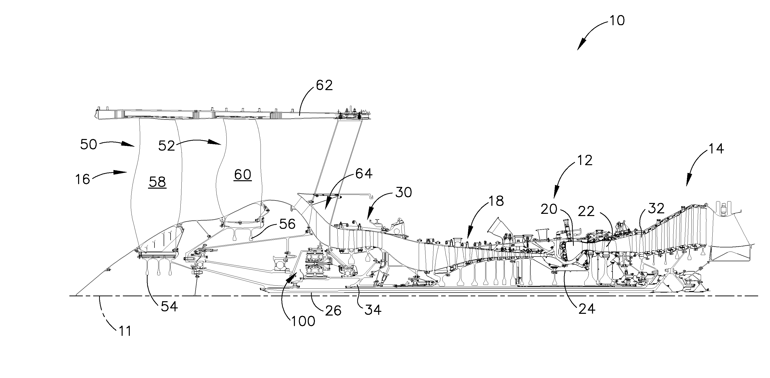 Turbofan engine assembly and method of assembling same