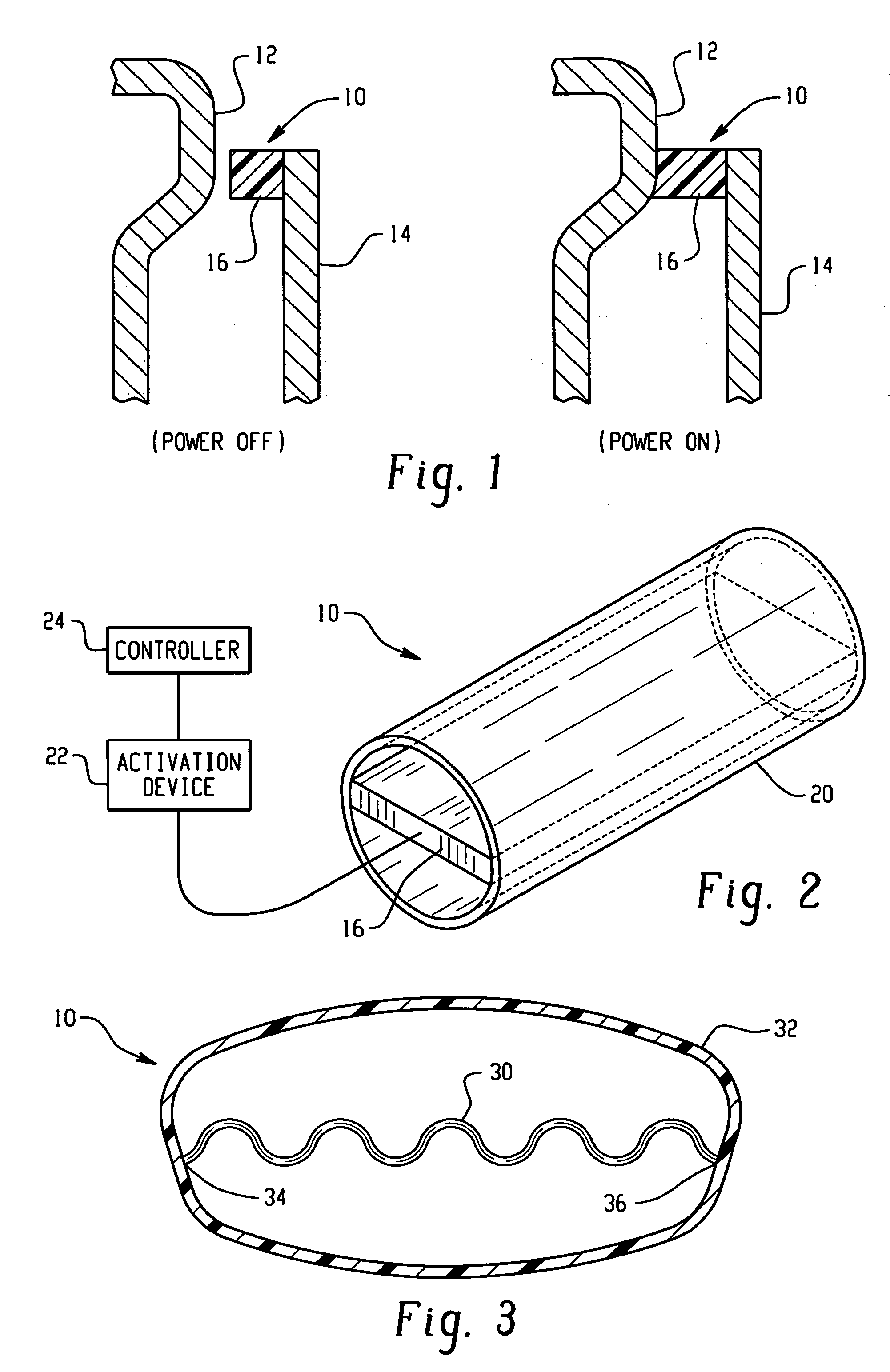 Active material based seal assemblies