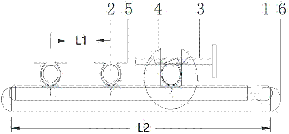 Precise omega-type full lock positioning method and locator for reinforcement of flood control wall