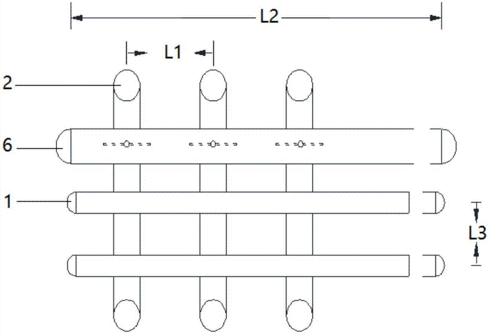 Precise omega-type full lock positioning method and locator for reinforcement of flood control wall