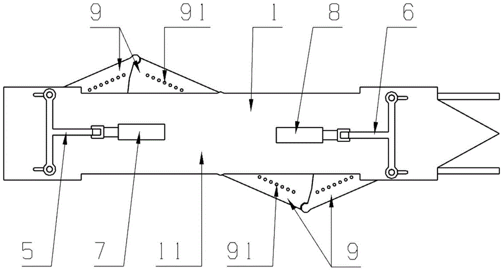 An adjustable s-curved binary nozzle