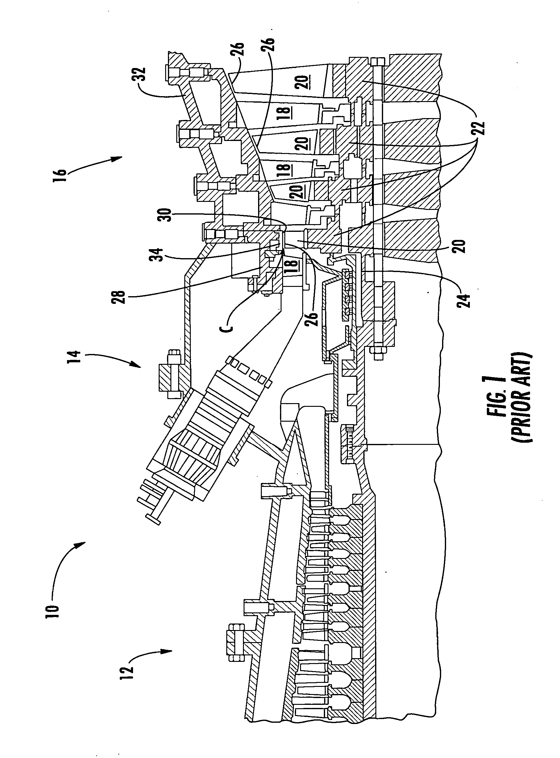 Ring seal system with reduced cooling requirements