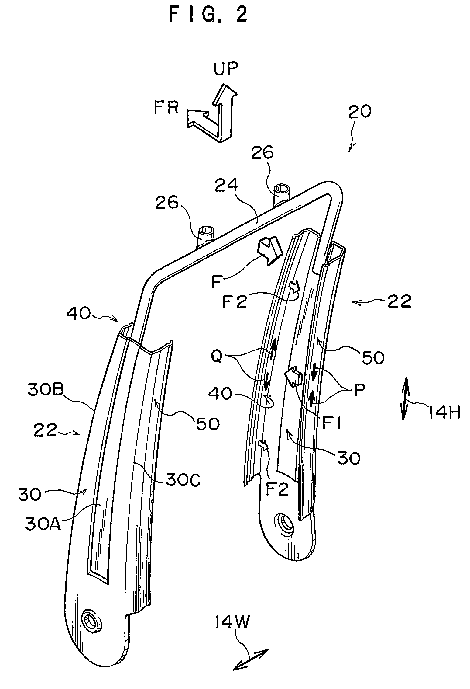 Seat back frame for a vehicle