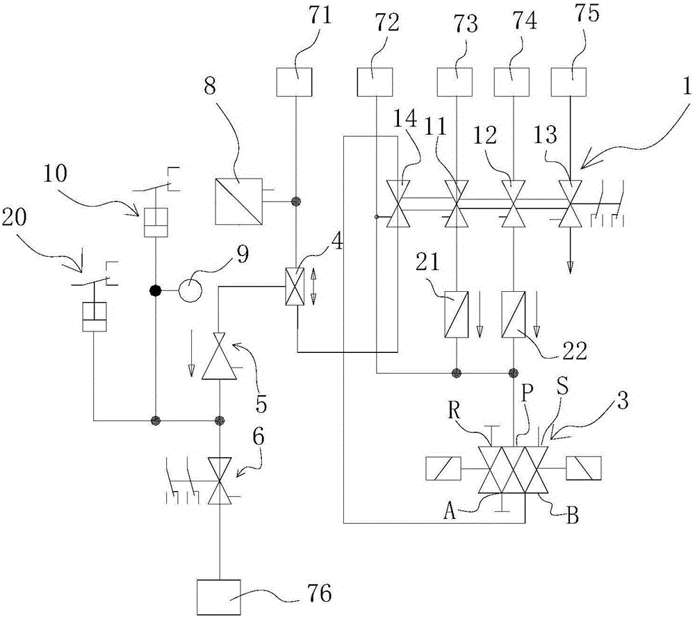 Parking and braking control unit integrating remote relieving function