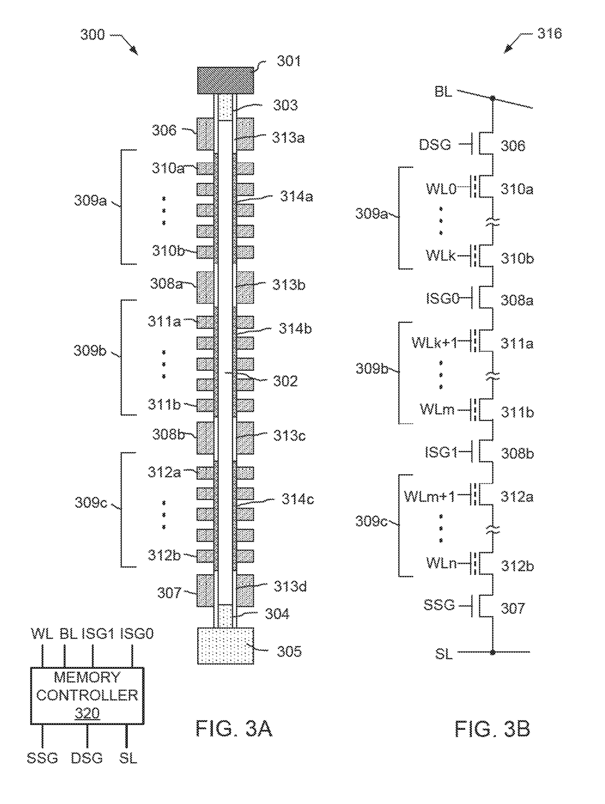 3D NAND array with divided string architecture