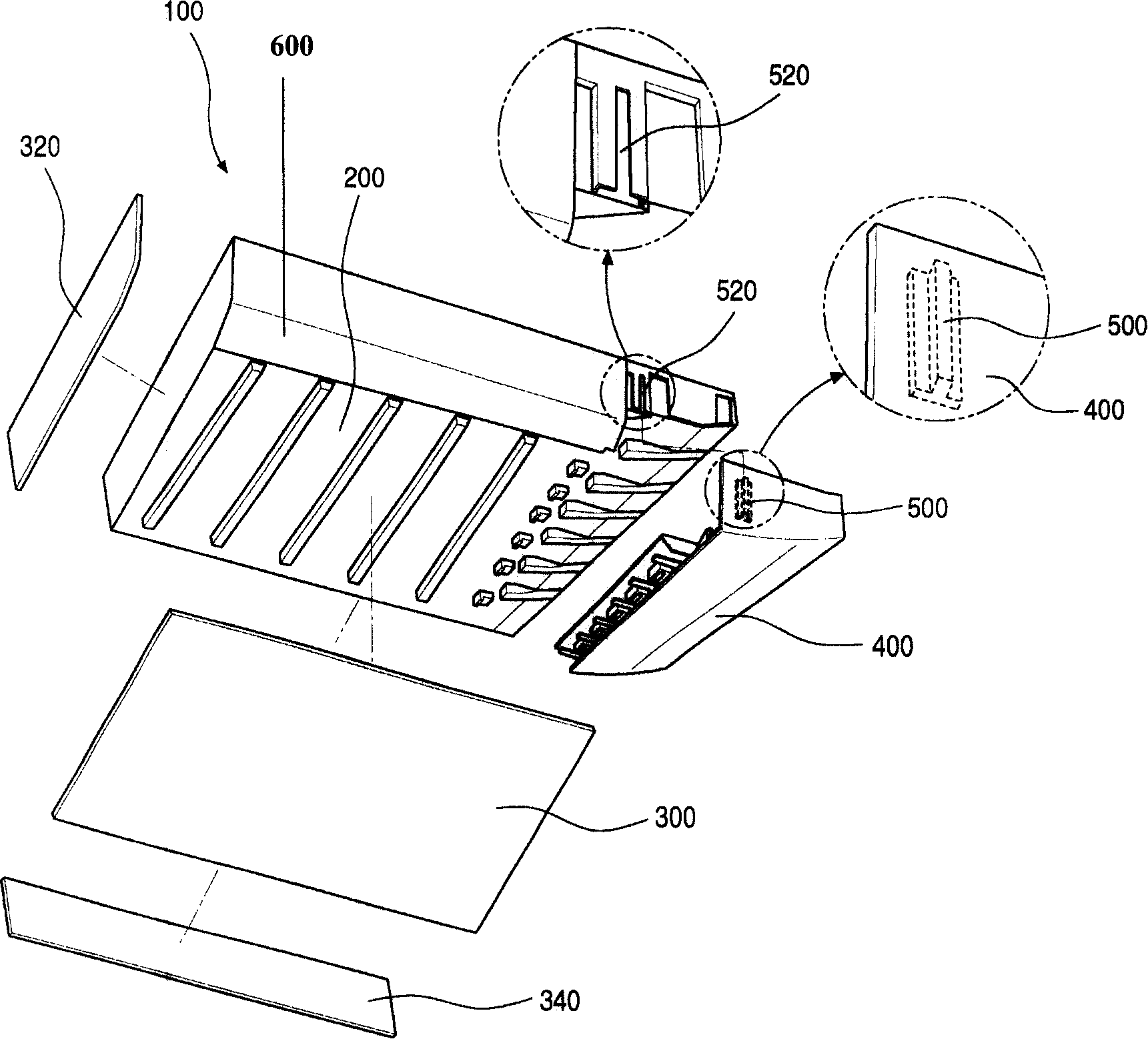 Decorative suite refrigerator door for kraut refrigerator