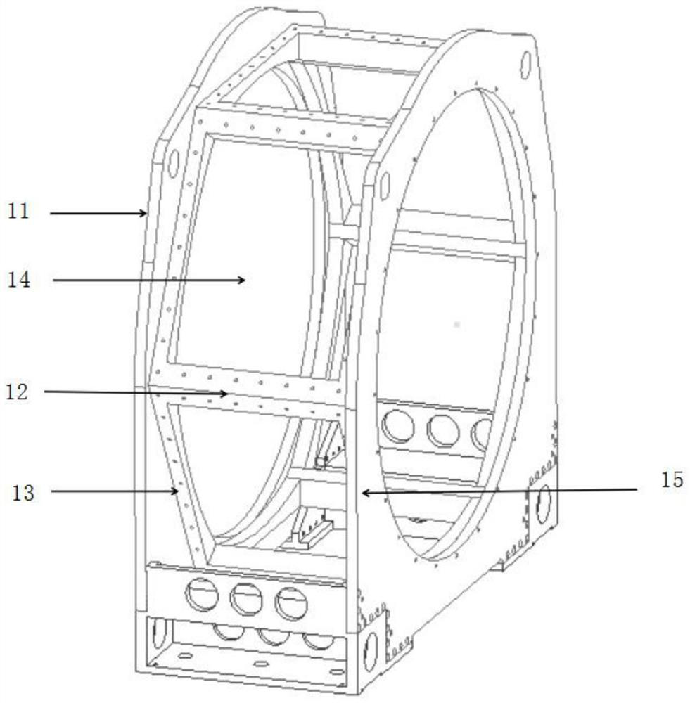 Frame structure motor and assembling method