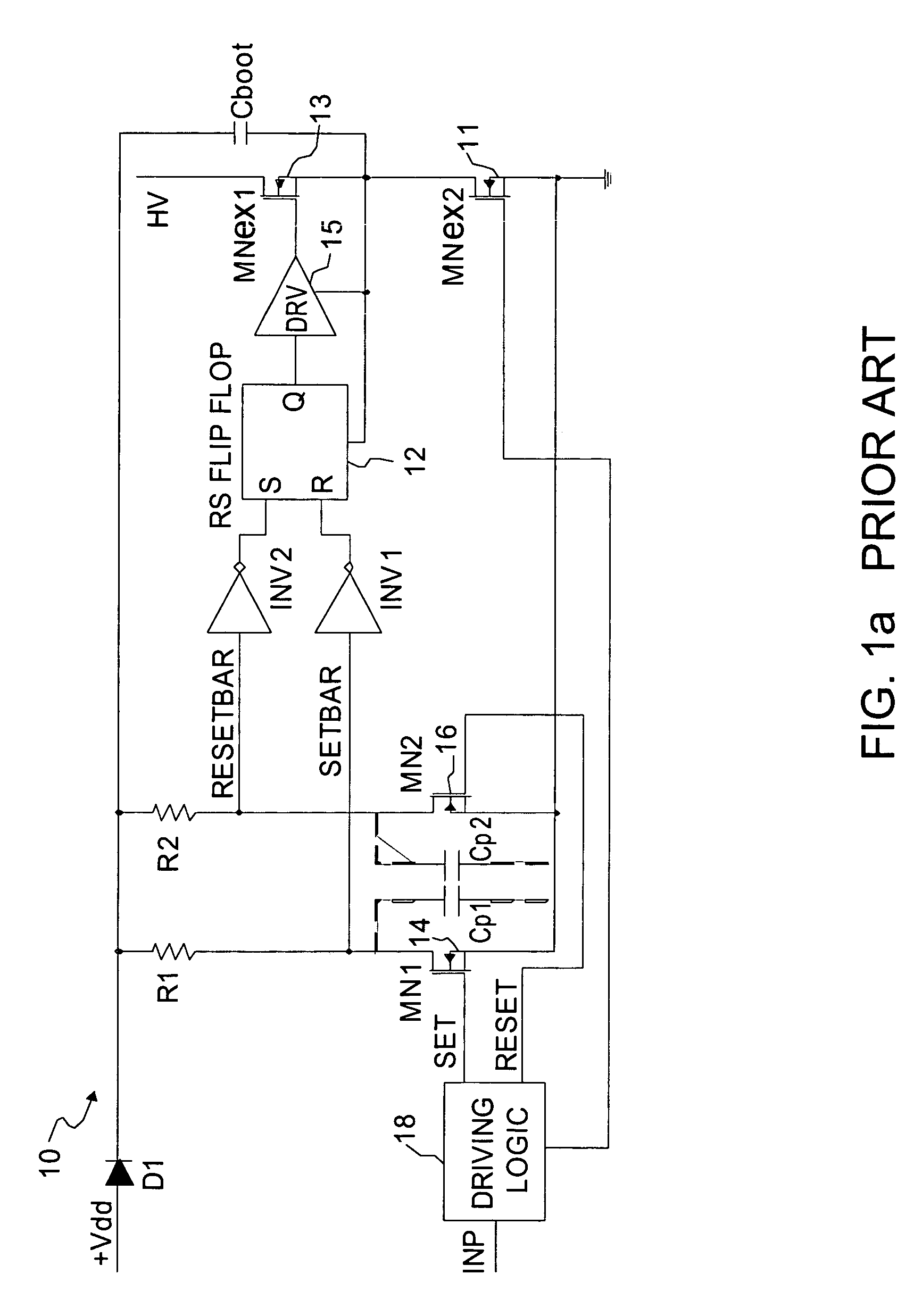 Pulse translation method from low to high voltage level in half and full bridge application