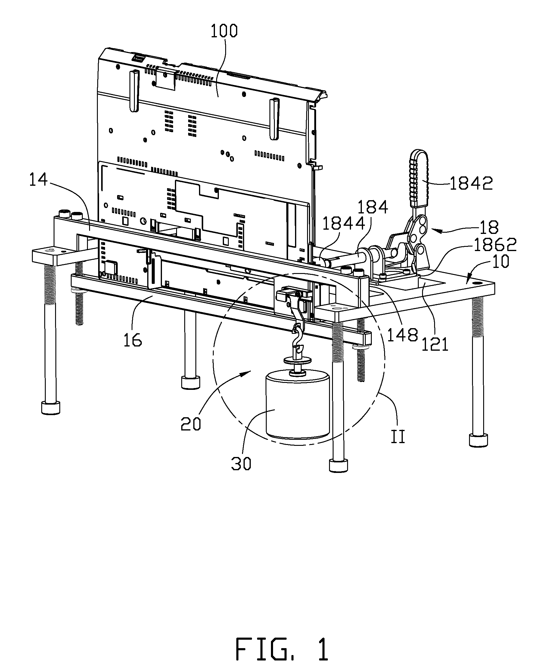 Connection strength testing device