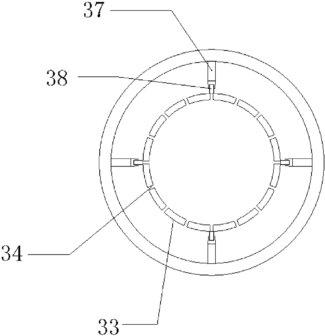 Intermittent pre-foaming machine vent board structure