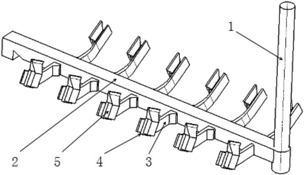 Pouring system for casting diesel engine block casting