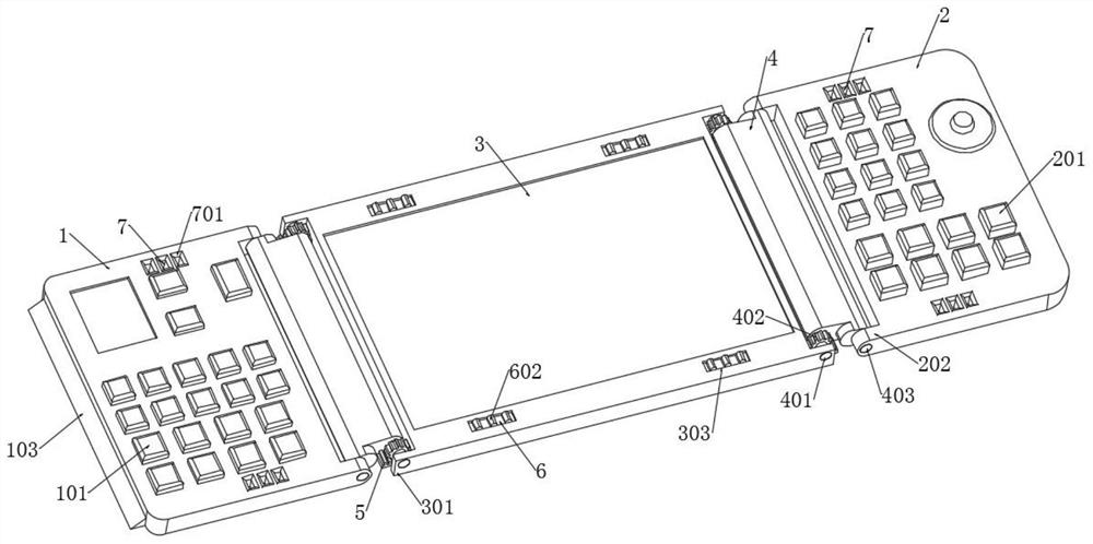 Folding storage type keyboard