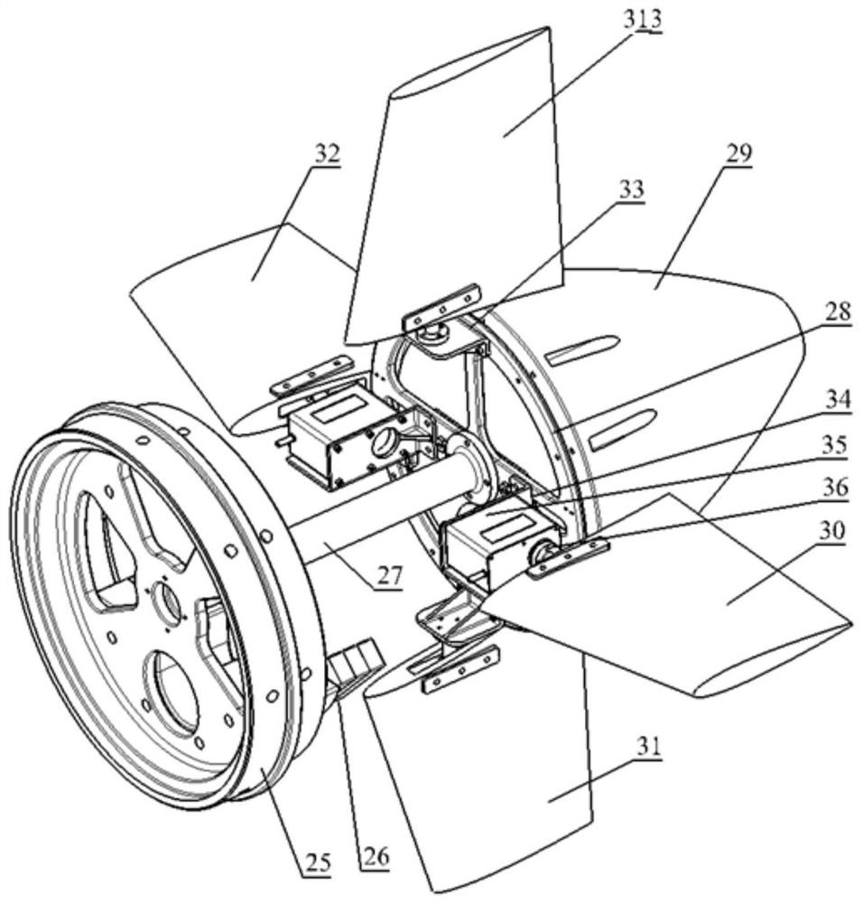 Ocean pull-type low-resistance fixed-depth gravity and magnetic detection towed body