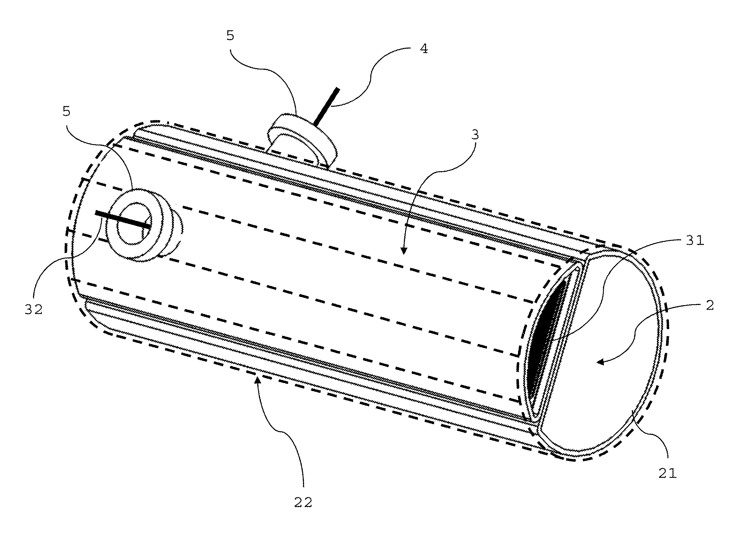 Device for the diagnosis of the operability of a particle filter for an exhaust gas stream of an internal combustion engine