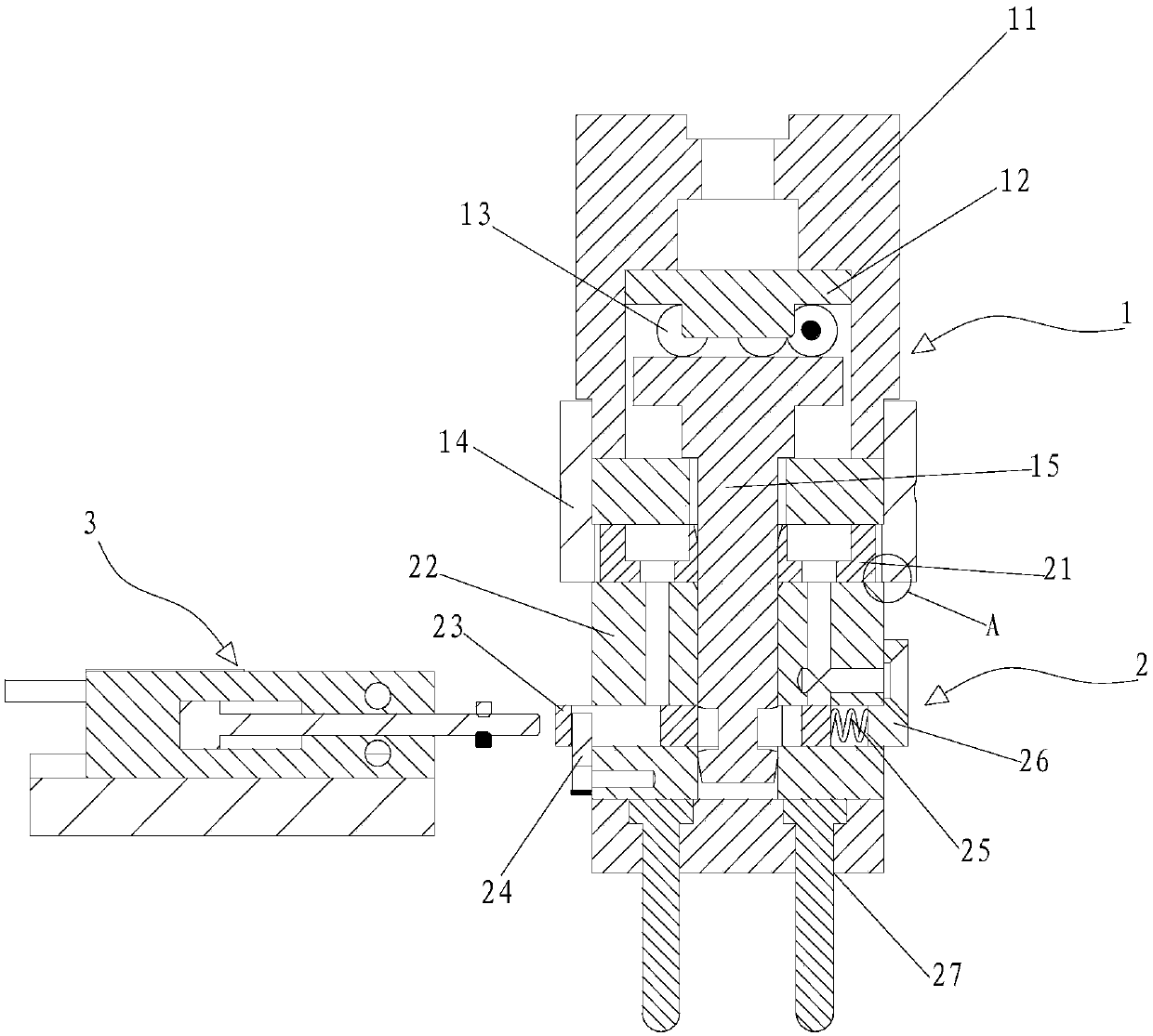 Plug taking and placing mechanism and socket insertion and extraction force detection device