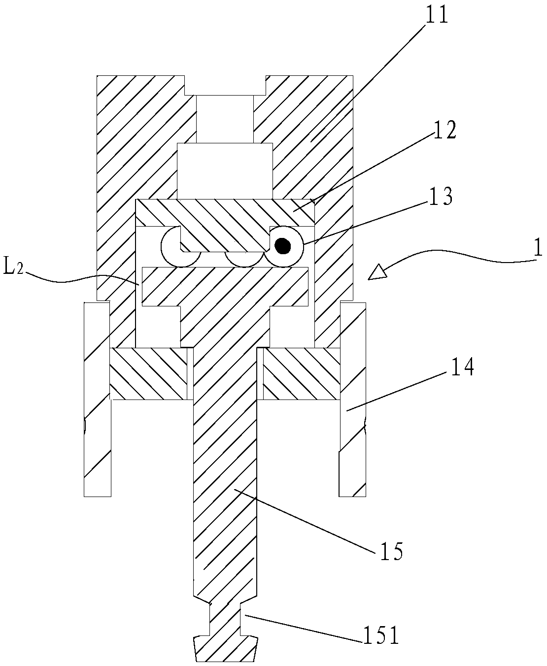 Plug taking and placing mechanism and socket insertion and extraction force detection device